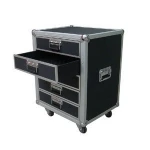 Rolling heavy duty aluminum drawer flight tool cabinet