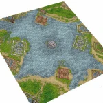 rubber table top mat for war game battle mat, 4x4/4x6 rubber Wargame