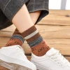 Ruffle fashion women summer bamboo slouch socks womens socks cotton