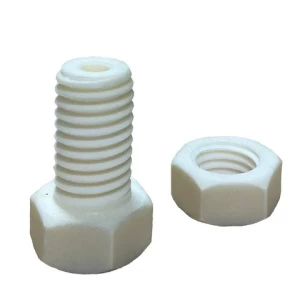 Rust proof ceramic bolts nuts screws high purity 95% Alumina ZrO2 ceramic insulator screw and hex head