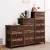 Import Rustic Living Room Furniture Wood Storage Side Cabinet With Drawers and Rattan Basket from China