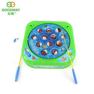 Safety Educational Musical Fishing Game Baby Plastic Fish Toy