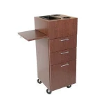 salon trolley new style Wholesale  high quality salon shopping trolley cart with wheels cheap salon wood trolley manufactures