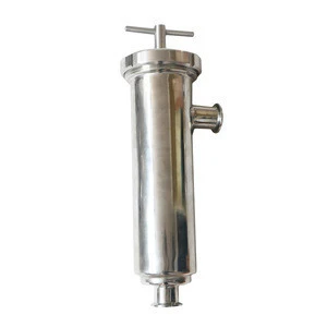 Sanitary Stainless Steel clamped Angle-type Strainer Filter With 30-300 Meshes Screen