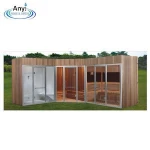 sauna outdoor and steam sauna combined dry sauna room wood log