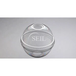 SC-16oz Disposable Clear Plastic Cup / Take Out Coffee Cup / Bubble Tea, Juice, Coffee Cup with Lid