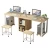Import School Computer Desk, Two-Persons Wooden Table, Computer Room Training Desk, Computer Wood Table from China