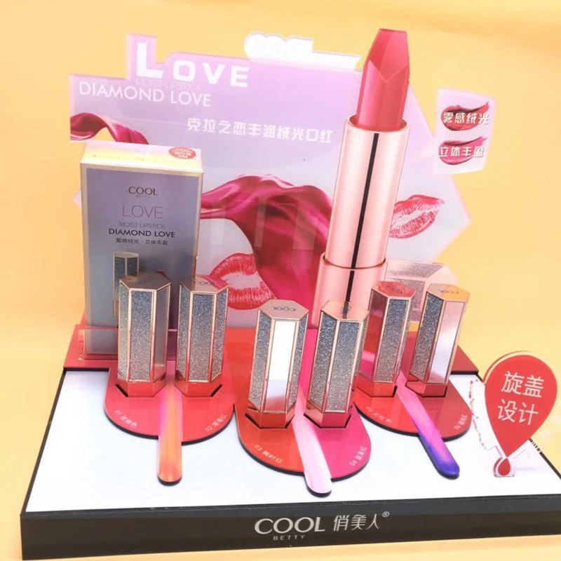 Screw Lid  Luxury Customized Mirror Velvet Matte Red Lipstick