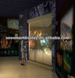 Self Adhesive 3D Holographic Film Screen Ultra-light Self-Adhesive Rear Projection Screen For Windows Shop Advertising