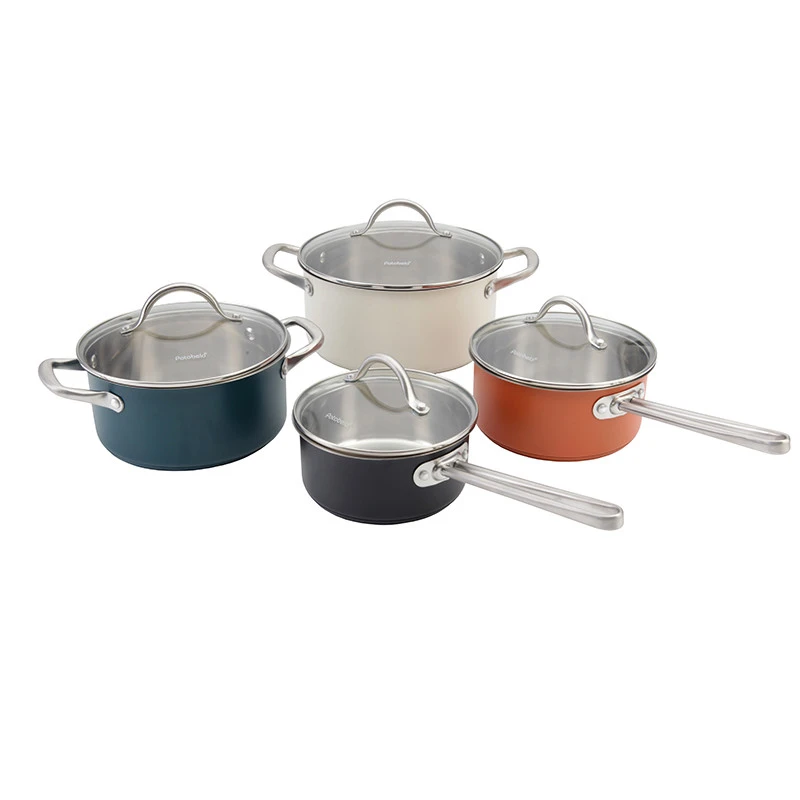 Sets Nonstick Stainless Steel Pots And Pans Surgical Gold Pan Wok Dutch Oven Non-Stick Steamer Camping Cookware Cooking Pot