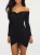 Import Sexy girl club wear costume bardot ruched dress from China