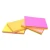 Import 100 sheets assorted neon color 3 x 4 inches fluorescent paper memo pad sticky note from China