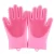 Import silicone dishwashing gloves Pets Grooming Floor Dishwashing Cleaning Brush Silicone Scrubber Gloves from China