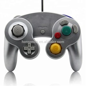 Silver Wired Game Controller Gamepad Joystick for Nintendo GameCube
