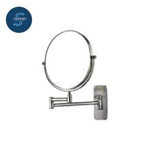 Single Arm Hotel Bath Room Extendable Magnifying Mirror with Led Light