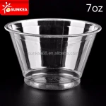 Small 175ml 225ml disposable plastic ice cream / yogurt cup