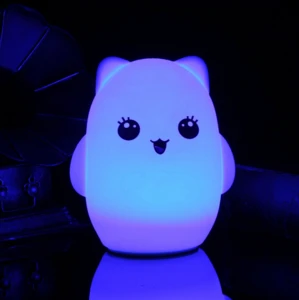 Small custom cute animals night light kids led night lamp lighting for bedroom desk