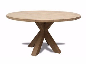 Small size restaurant wood round table