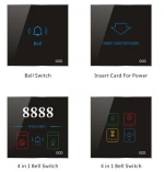 Smart Electrical Wall Switches Smart Touch Screen Light Switch Wifi Touch Switch for Hotel