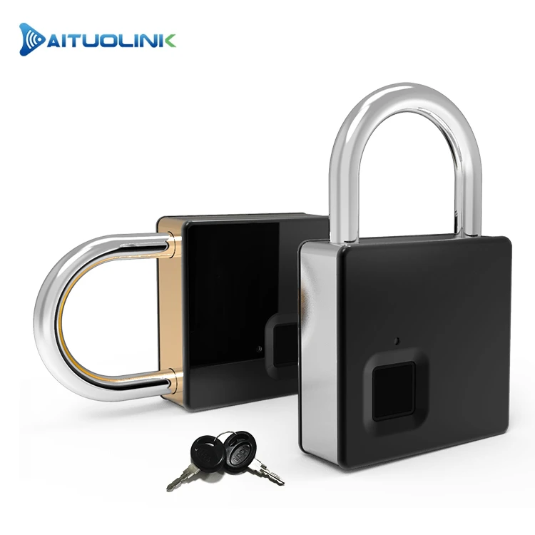 Smart Fingerprint Luggage Lock Padlock Outdoor Security Portable TSA Fingerprint Lock, Unlock by Fingerprint or Keys