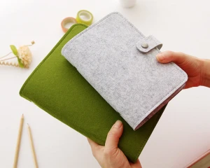 Soft Material Eco-friendly Book Cover Custom Felt Notebook Cover