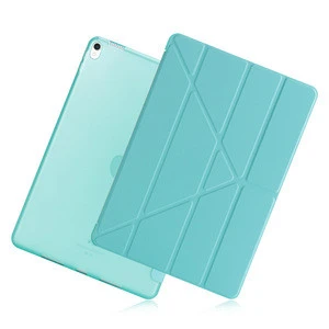 Soft TPU Case for New iPad 9.7 2017 2018 PU Smart Cover Case Magnet wake up sleep For New iPad 2017 model A1822 A1823