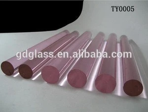 sole selling pink borosilicate glass rod