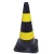 Import Solid color 750mm high reflective traffic cones reflective rubber roadway cones from China