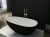 Import Solid Surface Stone Bathtub Bathroom Hot Bath Tub Freestanding Hotel Colorful Soaking Wave Curve Bathtub from China