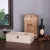 Import Solid Wood Red Wine Gift Box wood gift boxes wholesale 2 Pack of Raw Wine gift box from China