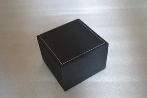Spot goods--black PU leather watch box for single watch with different color options From Nanhai,Foshan,Guangdong,China