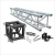 Stage Lighting Roof Box Truss Display With Truss  Columns Base Plate with wheels