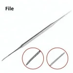 stainless steel 2 pieces ingrown toe nail file and lifer set and callus remover