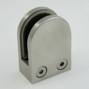 Stainless steel balustrade glass clamp