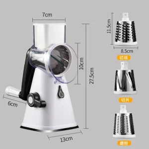Stainless Steel Cheese Rotary Grater Vegetable Chopper Blades Kitchen Tools