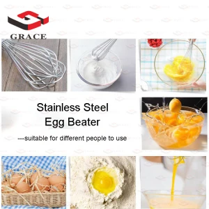 Stainless Steel Egg Whisk Kitchen Wire Balloon Whisk Milk Egg Beater Egg Mixing Mixer Tools KC0231
