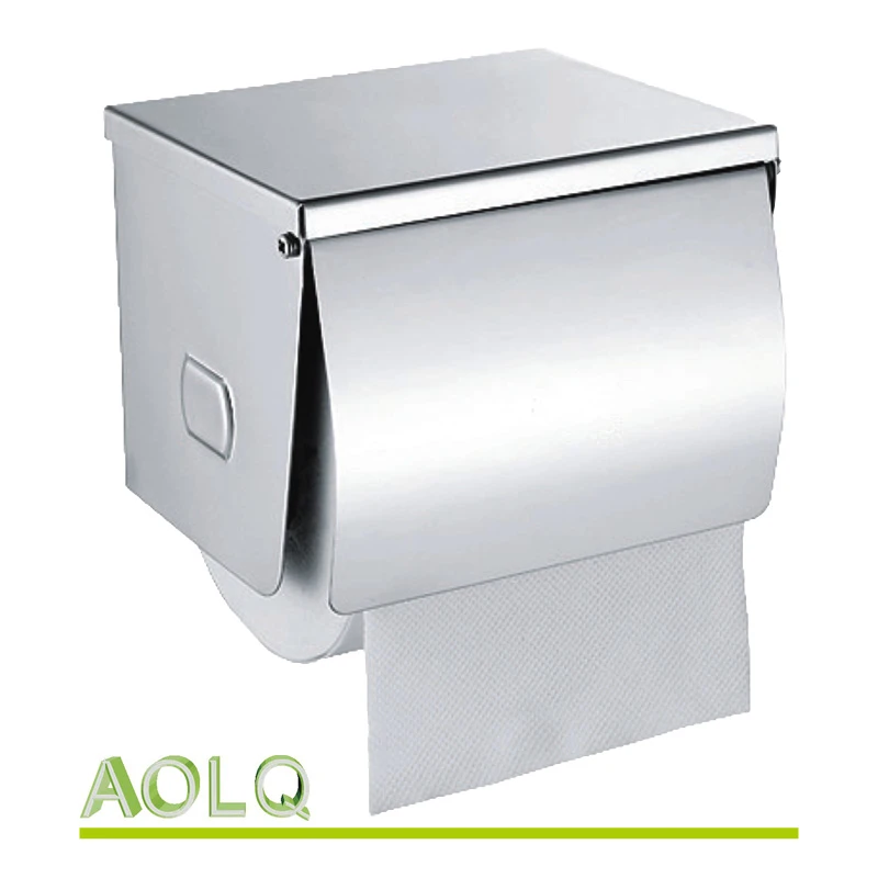 Stainless steel kitchen paper roll holder,decorative wall mounted toilet paper dispenser,metal manual paper towel holder