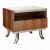 Import Stainless steel legs and veneer Modern design Nightstand table from China