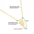 Import Stainless Steel Necklace Environmental 3 Triangle Pendant Necklace Women 18K Gold Plated Jewelry from China