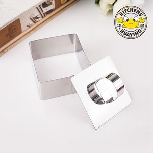 Stainless steel Silver Small cake mold Cookie Stamps