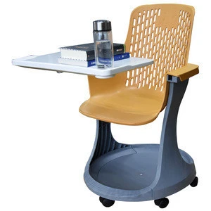 standard new design mobile rotary classroom student writing pad school chair