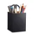 Import Stationery Multifunctional Square PU Leather Pen Pencil Holder from China