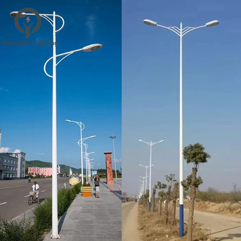 Steel Lamp Post 5-15m Galvanized Traffic Street Light/Lighting Pole