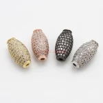 Stock irregular shape micro cz beads jewelry accessories