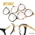Import STORY PSTY2026 Non Prescription Clear Lens Big Round Rim Copper Eyeglasses Frames from China