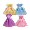 Summer new girls beautiful little print dress children fashion princess chiffon skirt
