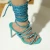 Import Summer sexy bling bling sandals 2021 designer lace-up womens shoes fashionable diamond party high heels from China