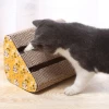 Superior Corrugated Paper Cat Toy Claw Grinding Double Groove Bell Pet Toy  Cat Climbing Board