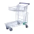 Import supermarket shopping trolley warehouse platform hand trolley cart from China