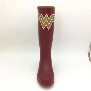 Tall Printed Welly Rubber Rain Boots for Women